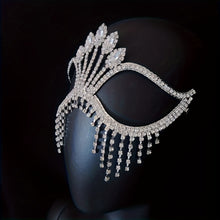 Load image into Gallery viewer, Rhinestone Tassel Facemask
