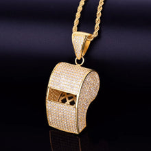 Load image into Gallery viewer, Bling Whistle Pendant Necklace
