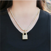 Load image into Gallery viewer, Lock Shape Pendant Necklace
