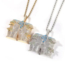 Load image into Gallery viewer, Bling &quot;Money Pants&quot; Pendant Necklace
