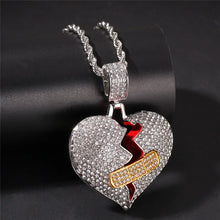 Load image into Gallery viewer, Bling Heart Band-Aid Pendant Necklace
