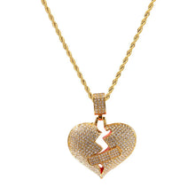 Load image into Gallery viewer, Bling Heart Band-Aid Pendant Necklace
