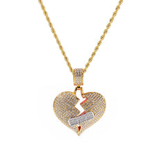 Load image into Gallery viewer, Bling Heart Band-Aid Pendant Necklace
