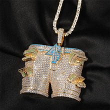 Load image into Gallery viewer, Bling &quot;Money Pants&quot; Pendant Necklace
