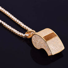 Load image into Gallery viewer, Bling Whistle Pendant Necklace
