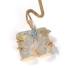 Load image into Gallery viewer, Bling &quot;Money Pants&quot; Pendant Necklace
