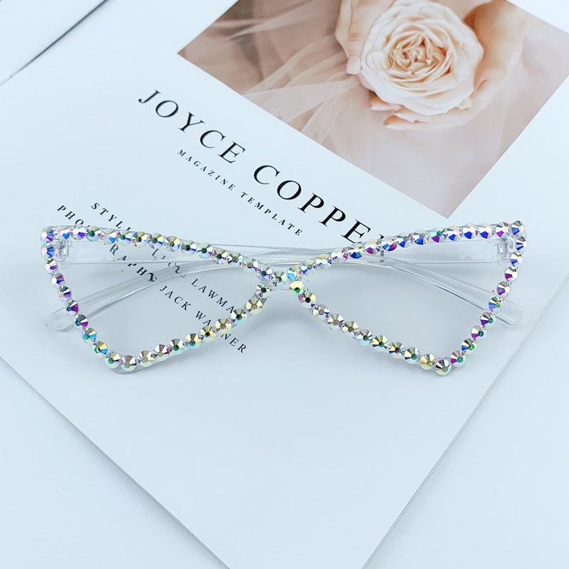 Cat Eye Rimless Triangle Eyewear