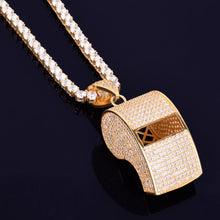 Load image into Gallery viewer, Bling Whistle Pendant Necklace
