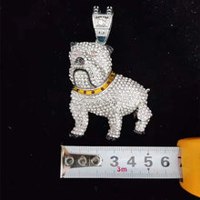 Cargar imagen en el visor de la galería, &quot;Iced Out&quot; Dog Pendant Necklace
