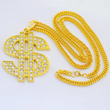 Cargar imagen en el visor de la galería, Bling Dollar Sign Necklace
