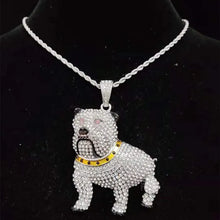 Load image into Gallery viewer, &quot;Iced Out&quot; Dog Pendant Necklace
