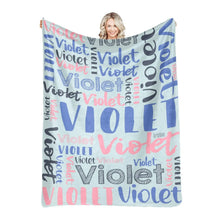 Cargar imagen en el visor de la galería, Super Soft Flannel Blanket (approx 7ftX5ft)(personalized)
