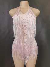 Cargar imagen en el visor de la galería, Rhinestones Fringed Bodysuit
