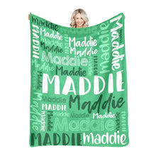 Load image into Gallery viewer, Super Soft Flannel Blanket (approx 7ftX5ft)(personalized)
