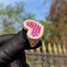 Load image into Gallery viewer, Bling Baguette Heart Ring
