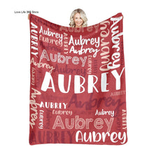 Load image into Gallery viewer, Super Soft Flannel Blanket (approx 7ftX5ft)(personalized)
