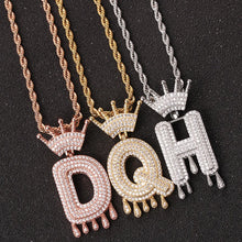 Load image into Gallery viewer, &quot;Iced Out&quot; Letter Necklaces
