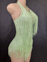 Cargar imagen en el visor de la galería, Rhinestones Fringed Bodysuit
