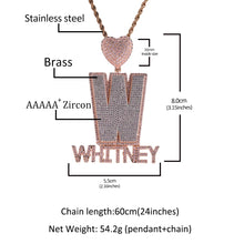 Load image into Gallery viewer, Custom Heart Initial Pendant
