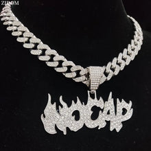 Load image into Gallery viewer, &quot;Iced out&quot; &quot;No Cap&quot; Pendant Necklace

