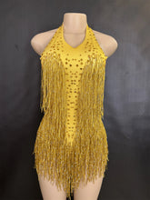 Cargar imagen en el visor de la galería, Rhinestones Fringed Bodysuit
