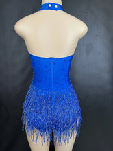 Cargar imagen en el visor de la galería, Rhinestones Fringed Bodysuit
