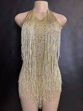 Cargar imagen en el visor de la galería, Rhinestones Fringed Bodysuit
