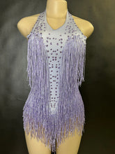 Cargar imagen en el visor de la galería, Rhinestones Fringed Bodysuit
