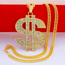 Cargar imagen en el visor de la galería, Bling Dollar Sign Necklace
