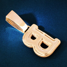 Load image into Gallery viewer, &quot;Iced out&quot; Initial Letter Pendant Necklace
