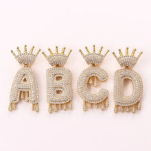 Load image into Gallery viewer, &quot;Iced Out&quot; Letter Necklaces
