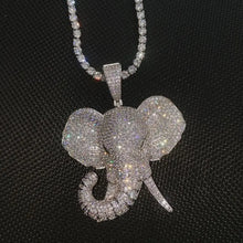 Load image into Gallery viewer, &quot;Iced Out&quot; Elephant Pendant

