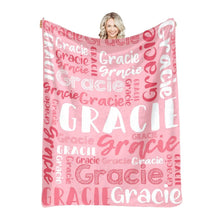 Cargar imagen en el visor de la galería, Super Soft Flannel Blanket (approx 7ftX5ft)(personalized)
