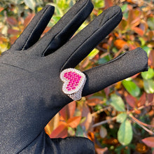 Cargar imagen en el visor de la galería, Bling Baguette Heart Ring
