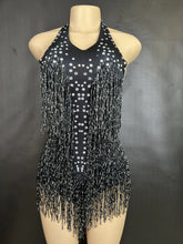 Cargar imagen en el visor de la galería, Rhinestones Fringed Bodysuit
