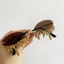 Load image into Gallery viewer, Small Rimless Bling Sunglasses
