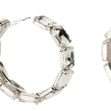 Load image into Gallery viewer, Large Bling Hoop Earrings
