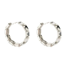 Load image into Gallery viewer, Large Bling Hoop Earrings
