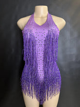 Cargar imagen en el visor de la galería, Rhinestones Fringed Bodysuit
