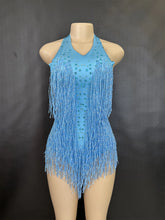 Cargar imagen en el visor de la galería, Rhinestones Fringed Bodysuit
