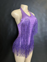 Cargar imagen en el visor de la galería, Rhinestones Fringed Bodysuit
