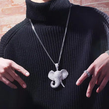 Load image into Gallery viewer, &quot;Iced Out&quot; Elephant Pendant
