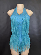 Cargar imagen en el visor de la galería, Rhinestones Fringed Bodysuit
