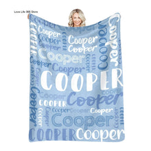 Load image into Gallery viewer, Super Soft Flannel Blanket (approx 7ftX5ft)(personalized)
