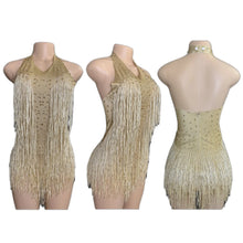 Cargar imagen en el visor de la galería, Rhinestones Fringed Bodysuit
