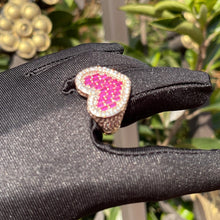 Load image into Gallery viewer, Bling Baguette Heart Ring
