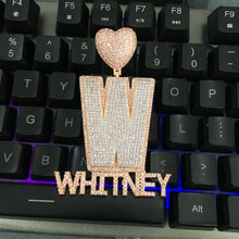 Load image into Gallery viewer, Custom Heart Initial Pendant
