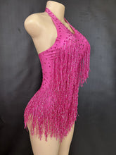 Cargar imagen en el visor de la galería, Rhinestones Fringed Bodysuit
