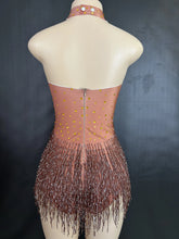 Cargar imagen en el visor de la galería, Rhinestones Fringed Bodysuit
