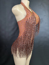 Cargar imagen en el visor de la galería, Rhinestones Fringed Bodysuit
